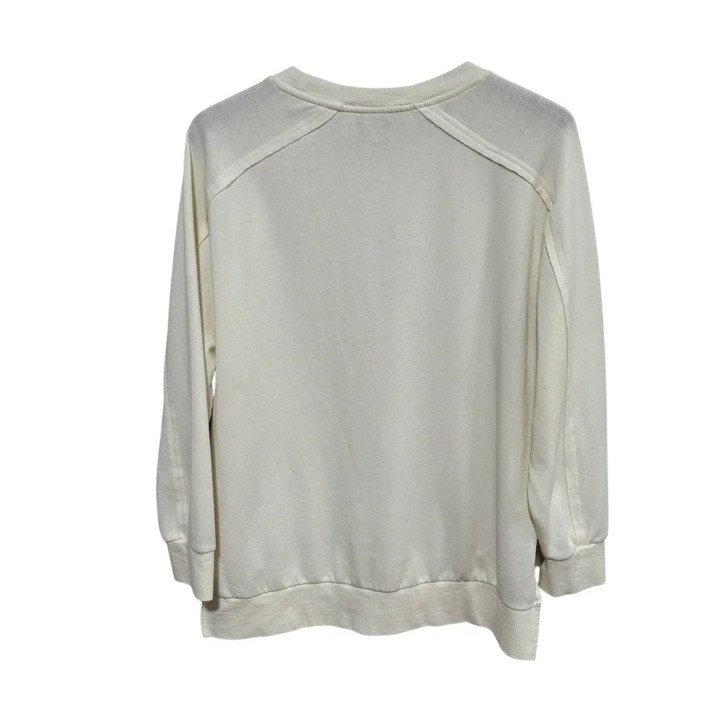 Olive Oak Loungewear Women's Soft Stretch Sweatshirt Beige‎ Size XL 23 x 28